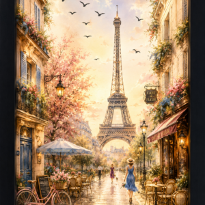 A Walk Through Paris – Illuminated Acrylic Shadow Box